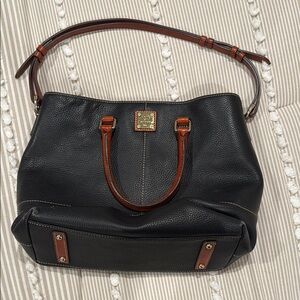 Dooney & Bourke Black Leather Tote Bag